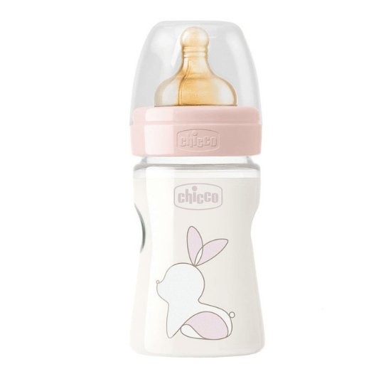 Biberon PP Original Touch 150 ml, tetina cauciuc, flux lent, fetite, +0 luni, Chicco Mama si copilul