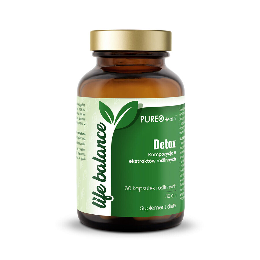 Pureo Health Life Balance Detox, 60 cápsulas