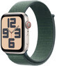 Apple Watch SE GPS + Cellular 44mm carcasă din aluminiu Starlight cu bucla sport Lake Green