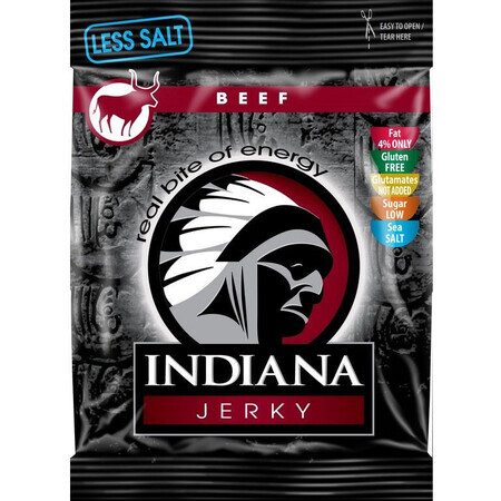 Indiana Jerky Carne de vită (vită) Mai puțină sare 25 g