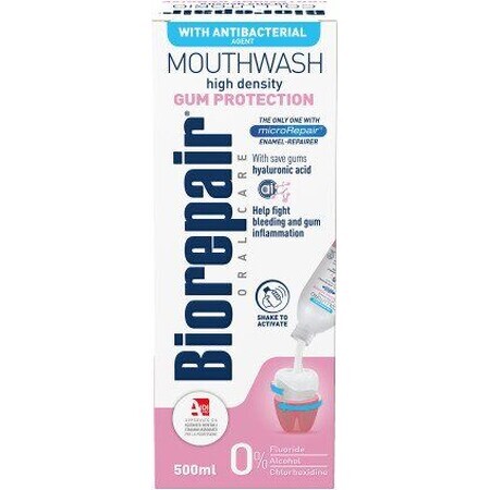 Biorepair Apă de gură pentru protecția gingiilor antibacteriană 500 ml