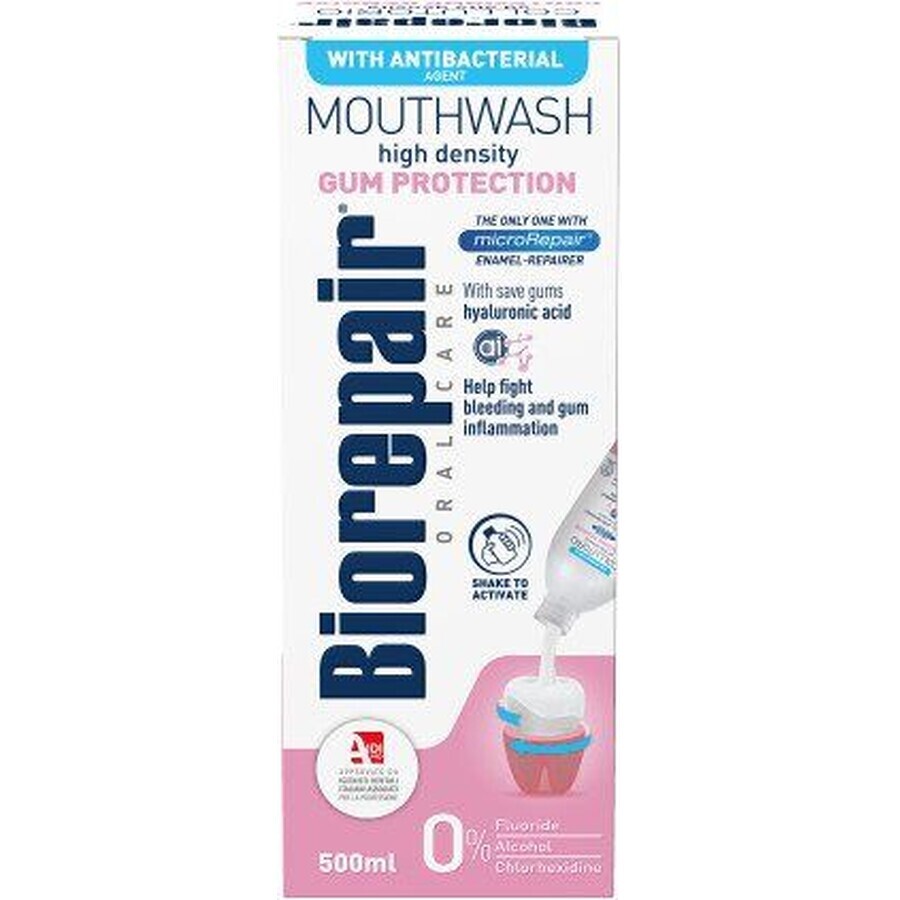 Biorepair Apă de gură pentru protecția gingiilor antibacteriană 500 ml