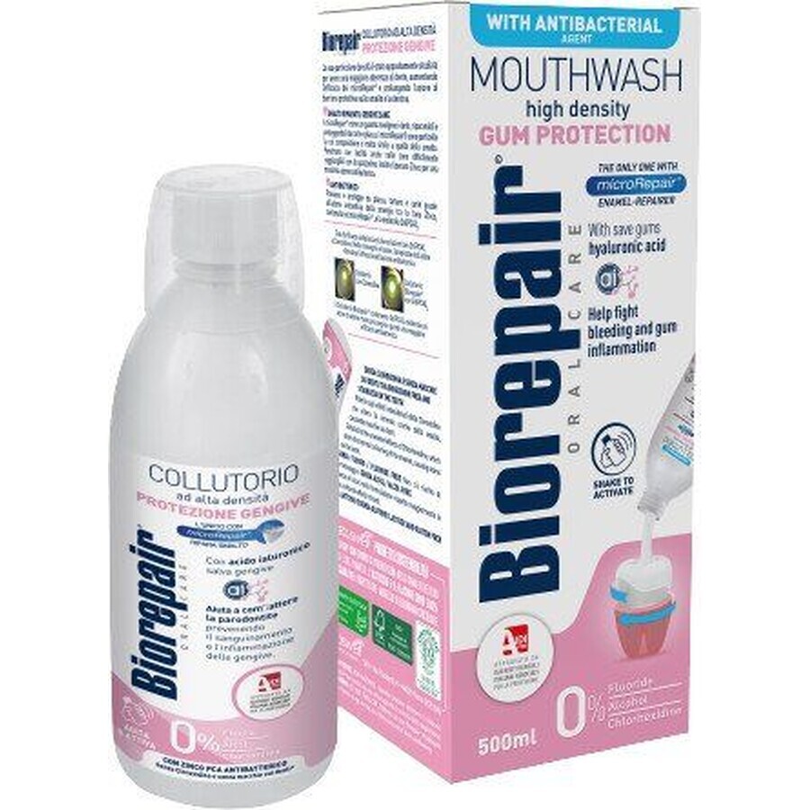 Biorepair Apă de gură pentru protecția gingiilor antibacteriană 500 ml