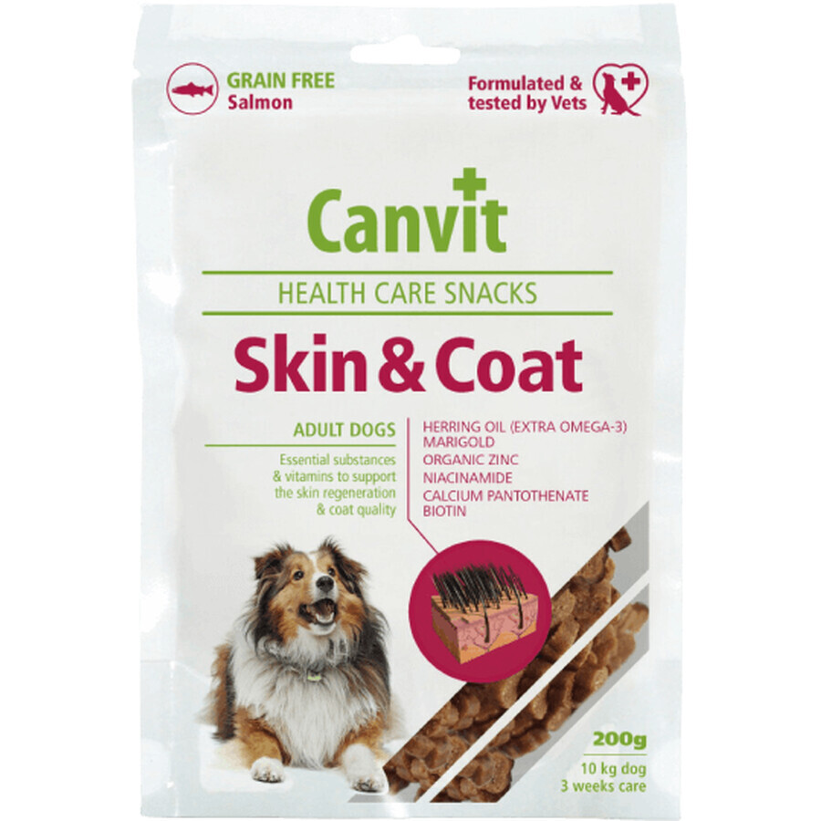 Canvit Snacks Skin&Coat pentru câini 200 g