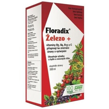 Salus Floradix Fier - formă lichidă 500 ml