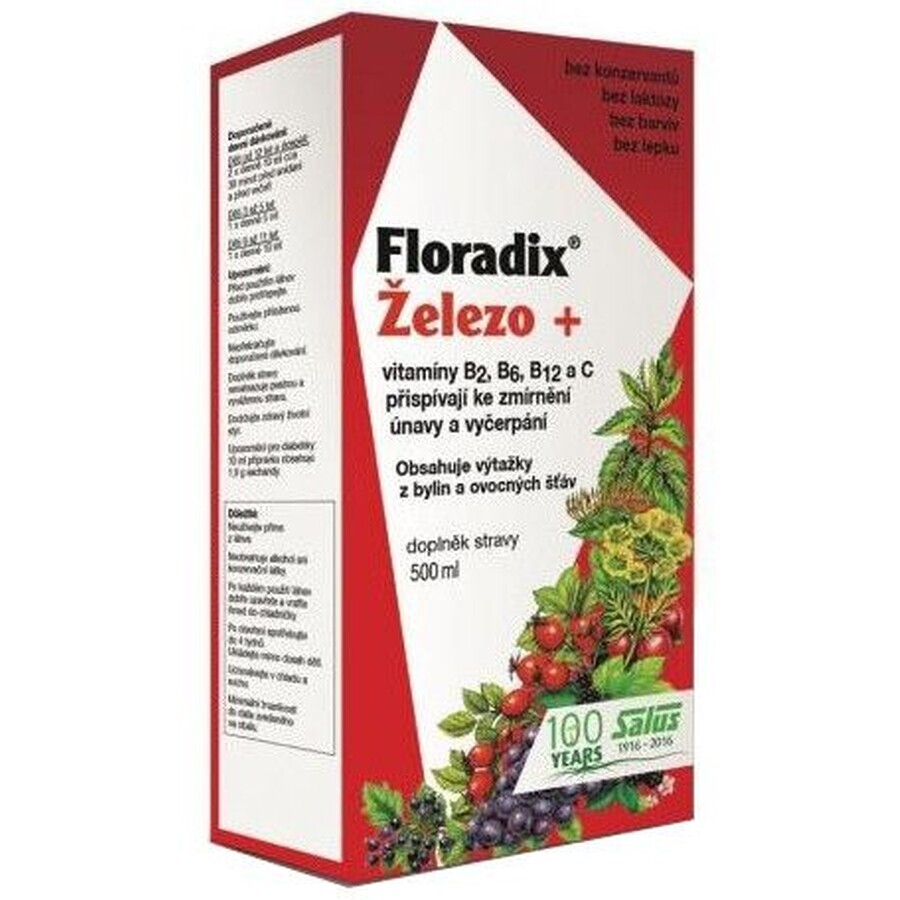 Salus Floradix Fier - formă lichidă 500 ml