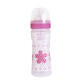 Biberon WellBeing PP cu flux mediu, tetină silicon, 2 luni+, Girl, 250 ml, 2062310, Chicco