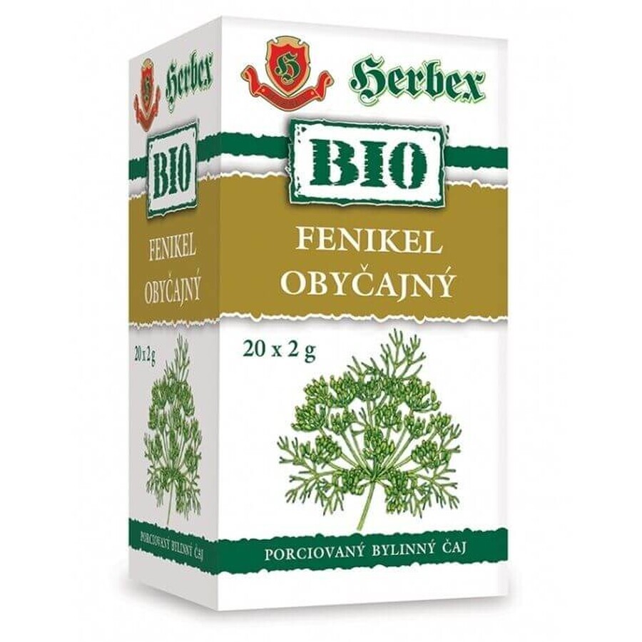 Herbex Tisane de fenouil biologique 20 x 2 g