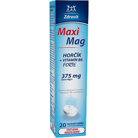 Zdrovit MaxiMag Magneziu Forte + Vitamina B6 20 comprimate efervescente