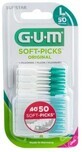 Periuță de dinți interdentară Gum Soft-Picks cu fluorură Mare 50 buc