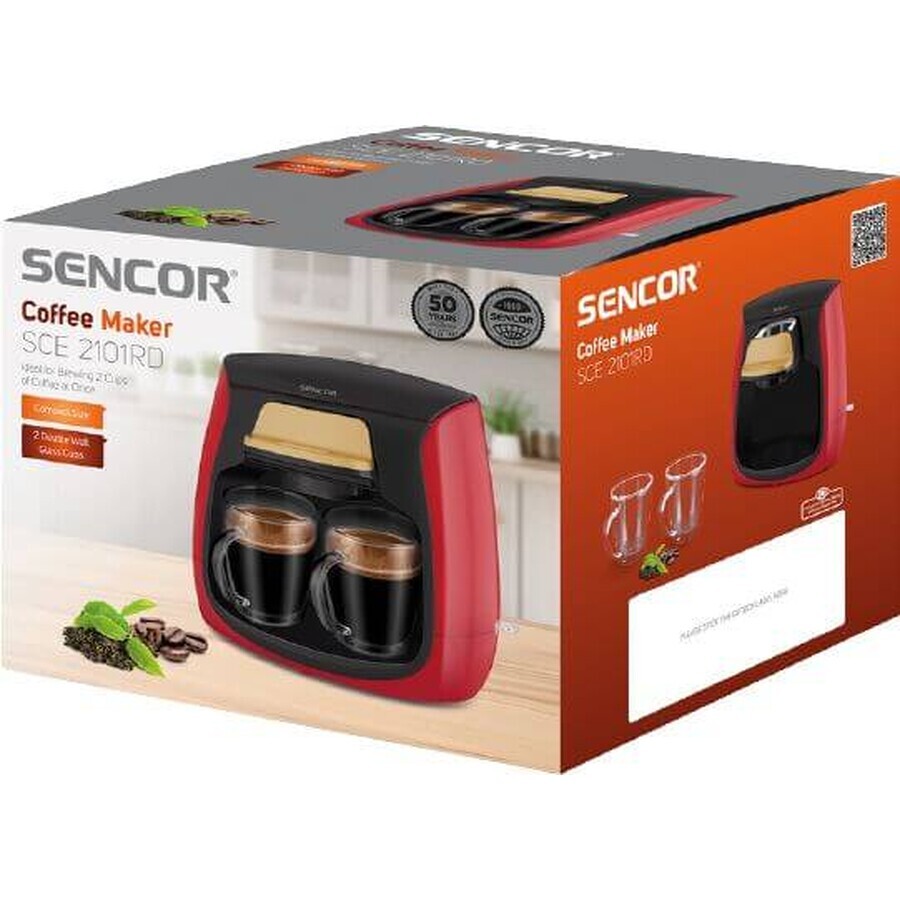 Sencor SCE 2101RD Kaffeemaschine