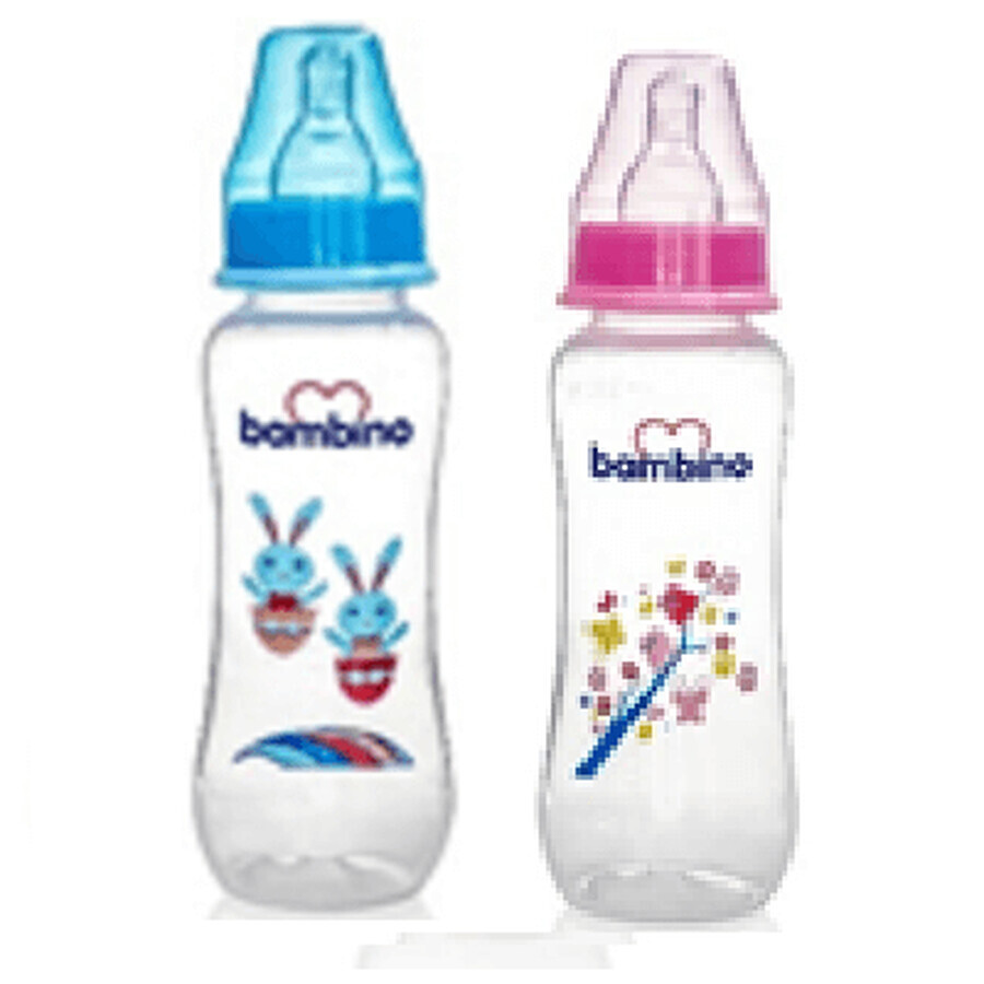 Biberon, PP, +0 luni, 250ml, T019, Bambino