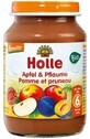 Holle gustare organică pentru copii Mere și prune 190 g