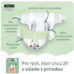 Muumi Baby 4 Maxi 7-14 kg, paquet mensuel de couches bio, 138 pièces