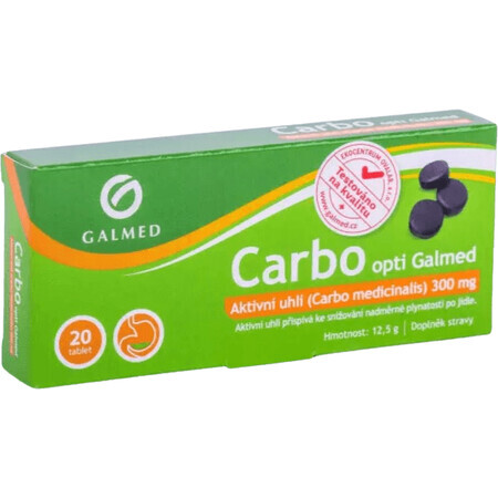 Galmed Carbo medicinalis opti 20 comprimate