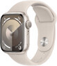 Apple Watch Series 9 GPS 41mm Starlight carcasă din aluminiu cu brățară sport Starlight - S/M