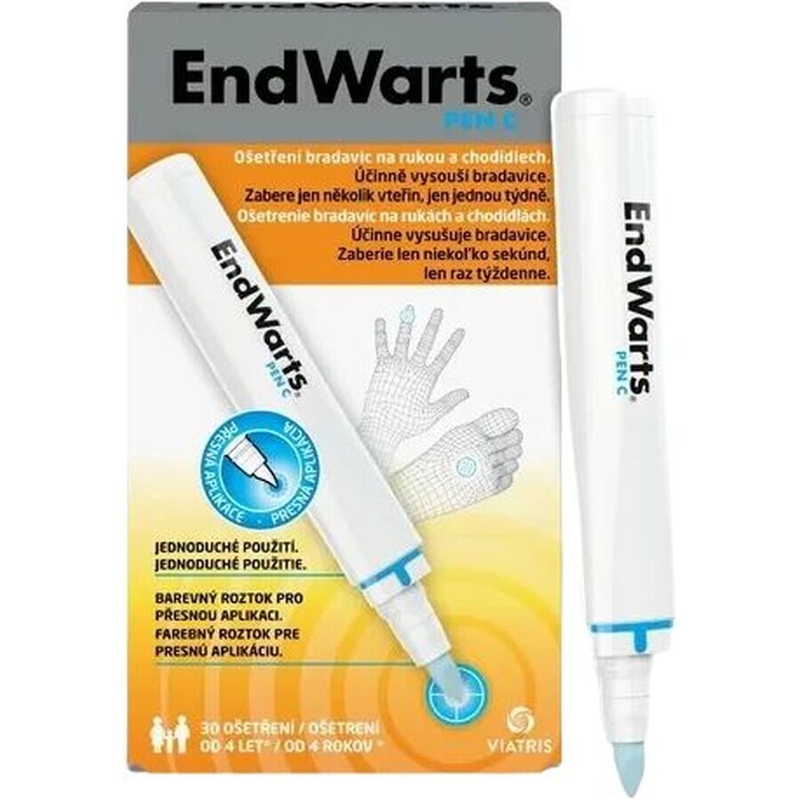 EndWarts PEN C stilou pentru îndepărtarea verucilor 1 x 3 ml