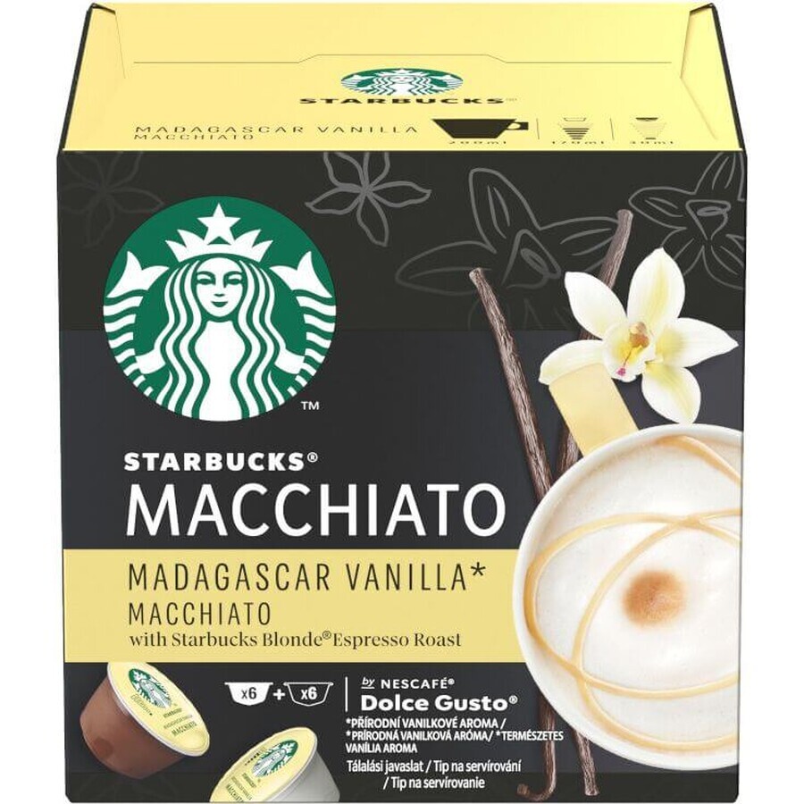 Starbucks Madagascar vanilla latte macchiato, capsule de cafea. 12 buc