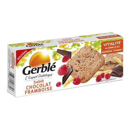 Biscuiti cu ciocolata si zmeura Gerble, 140 g, Nutrition & Sante