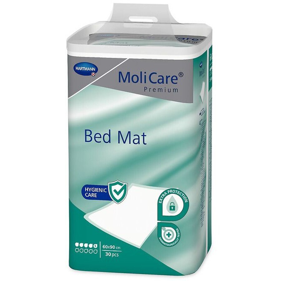 Molicare Premium saltea de pat 5 picături tampoane absorbante 60 x 90 cm 30 buc