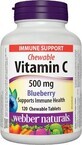 Webber Naturals Vitamina C 500 mg Blueberry, aspirație 120 comprimate