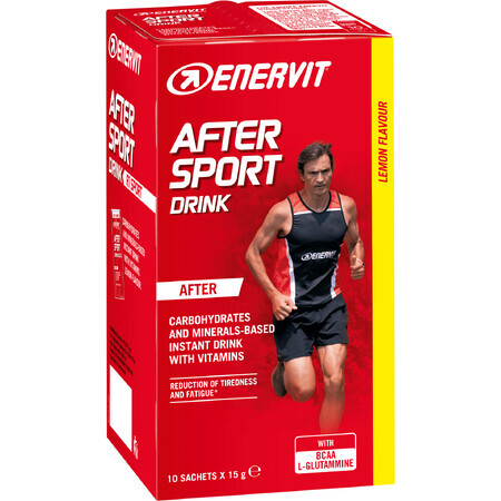 Enervit După sport băutură lămâie 10 x 15 g