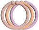 Inele BIBS Loops, Blush/ Peach/ Dusky Lilac 12 buc