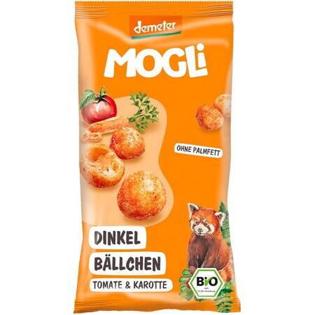 MOGLi Organic Spelt balls with tomatoes and carrots with Demeter certification 40 g