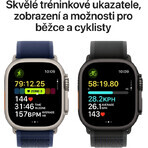 Apple Watch Ultra 2 (2024) 49 mm, titanio natural con correa azul marino océano