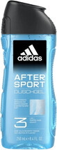 Adidas After Sport 3in1 gel de duș pentru corp, păr și piele pentru bărbați 250 ml