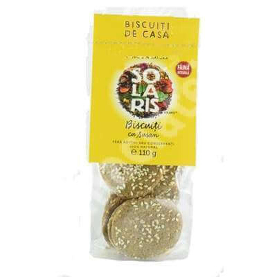 Biscuiți cu susan, 110 g, Solaris