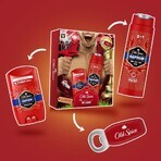 Old Spice Footballer - set cadou cu deodorant solid, gel de duș Captain cu note de lemn de santal și citrice și deschizător de sticle