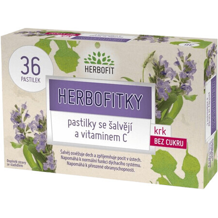 Galmed Herbofitky cu salvie cu vitamina C fără zahăr 36 de pastile