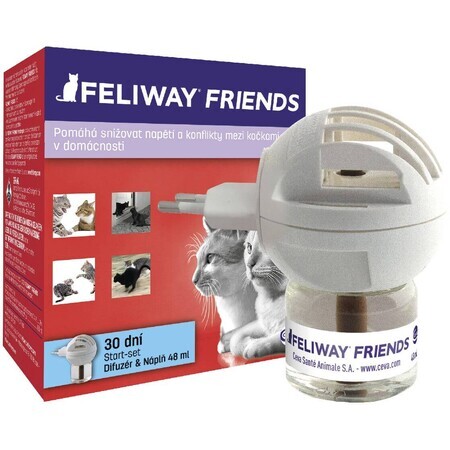 Feliway Friends difuzor și reumplere pentru pisici, 48 ml