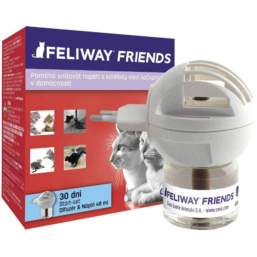 Feliway Friends difuzor și reumplere pentru pisici, 48 ml