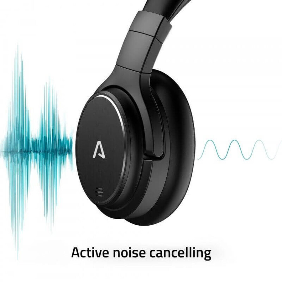 Cuffie wireless LAMAX NoiseComfort ANC, nero