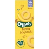 Biscuiti Bio cu banane FingerFoods, +10 luni, 54g, Organix