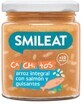 Smileat Somon organic cu orez brun și legume cu ulei de măsline extravirgin 10M+ 230 g