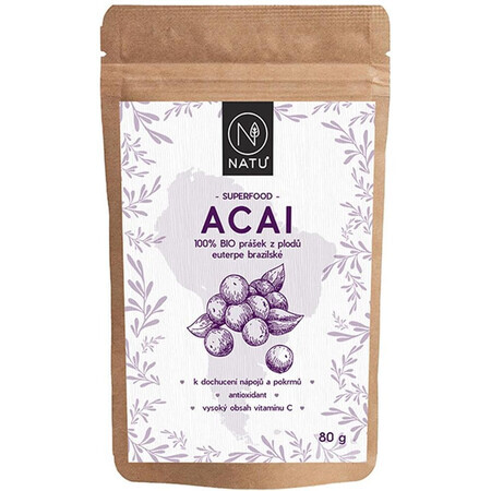 Natu Acai BIO pulbere 80 g