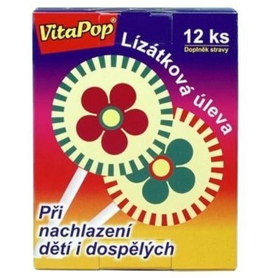 VitaPop Lollipop pentru răceli la copii și adulți 12 buc