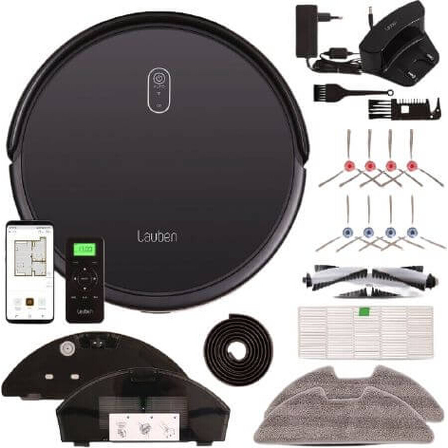 Lauben Robot Vacuum 26BB Robot aspirapolvere per animali domestici con Mop