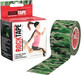 Bandă kinesiologică RockTape Design, verde mascată 5 m