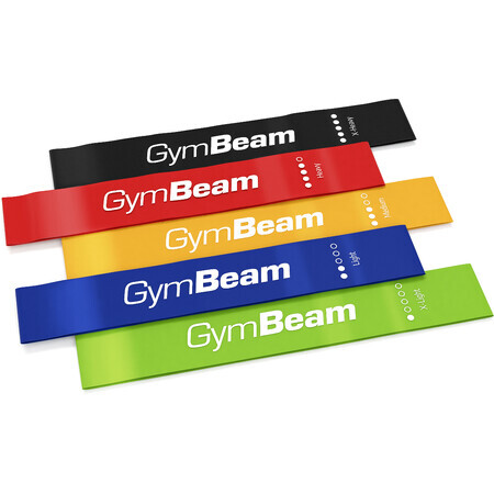 GymBeam Set de rezistență 5 bureți de întărire, 5 buc