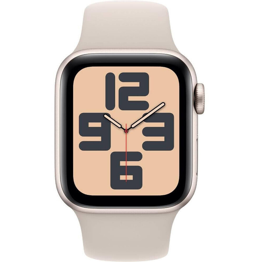 Apple Watch SE GPS 40mm carcasă din aluminiu Starlight cu brățară sport Starlight - M/L