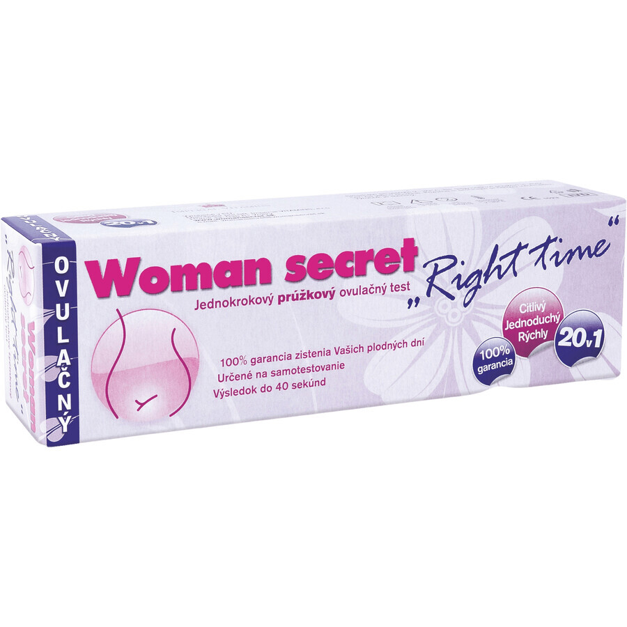 Women's Secret The Right Time Ovulation Test Strip Ovulazione 20 pz.