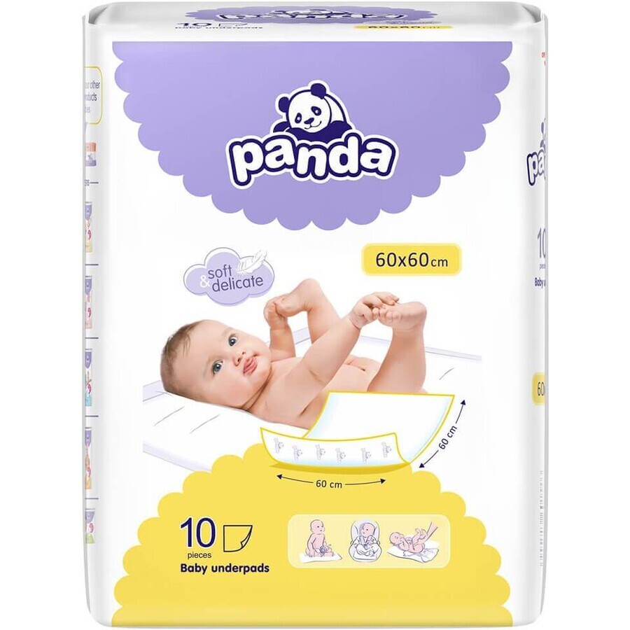 Panda Baby Changing Pads 10 buc