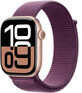 Apple Watch Series 10 GPS + Cellular 46mm Carcasă din aluminiu Rose Gold cu buclă sport Plum