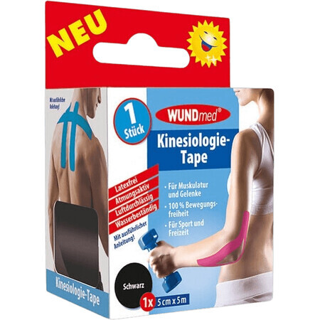 Wundmed Kinezio Tape negru 5cmx5m