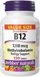 Webber Naturals Vitamina B12 1200 mcg 150 comprimate