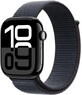 Apple Watch Series 10 GPS + Cellular 42mm Jet Black carcasă din aluminiu cu Ink Sport Loop